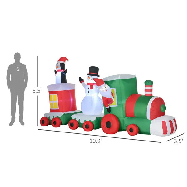 Christmas Train Inflatable Decoration