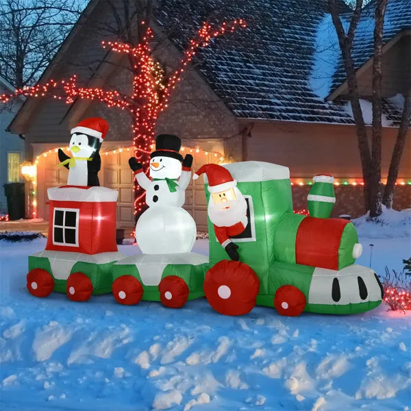 Christmas Train Inflatable Decoration