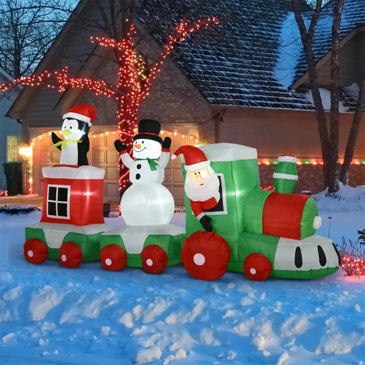 Christmas Train Inflatable Decoration