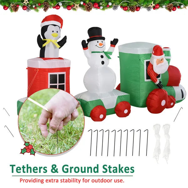Christmas Train Inflatable Decoration