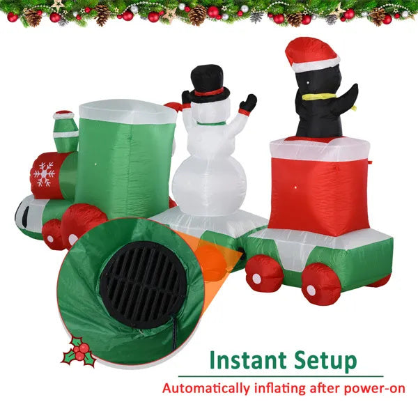 Christmas Train Inflatable Decoration